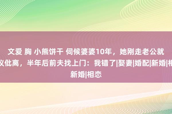 文爱 胸 小熊饼干 伺候婆婆10年，她刚走老公就提议仳离，半年后前夫找上门：我错了|娶妻|婚配|新婚|相恋